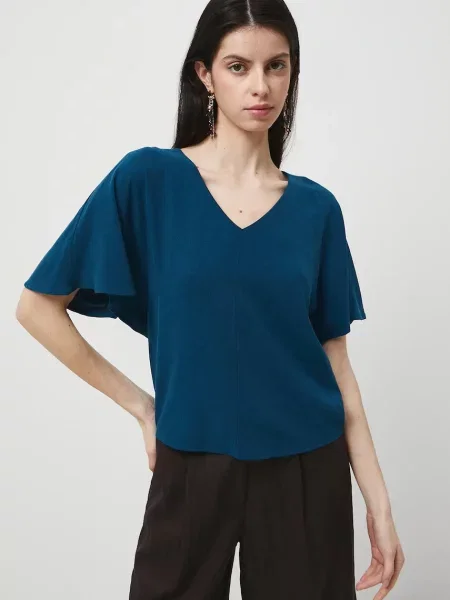 Блуза Medicine дамска с изчистен дизайн зелено