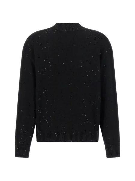 Pulover Brunello Cucinelli cu paiete negru