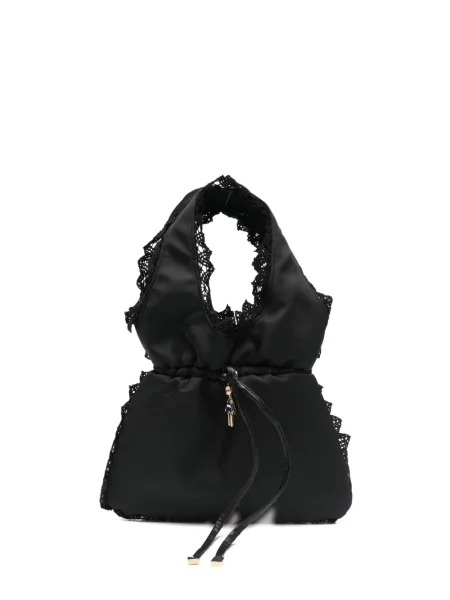 Geantă Vivetta din dantelă negru