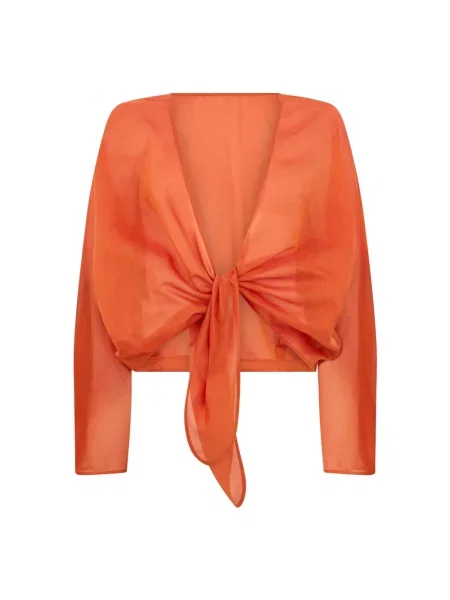 Bluzka Alberta Ferretti pomarańczowa
