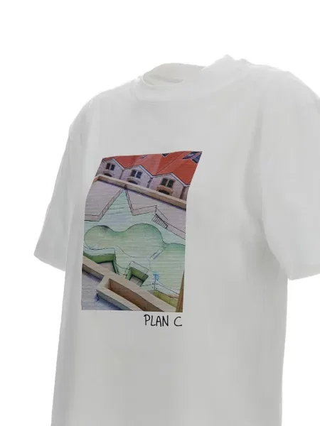 Tricou Plan C cu imagine alb