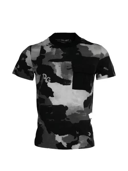 Tricou Dolce & Gabbana cu model camuflaj negru