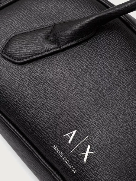Кожаная сумка через плечо Armani Exchange