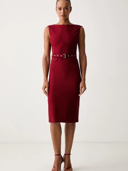 Pinko Rochie Acalypha roșu
