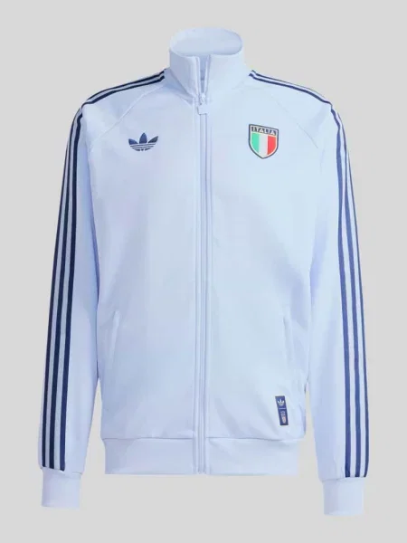 Kurtka treningowa o kroju regular fit z dodatkiem bawełny model AERBLU' Adidas Originals niebieska