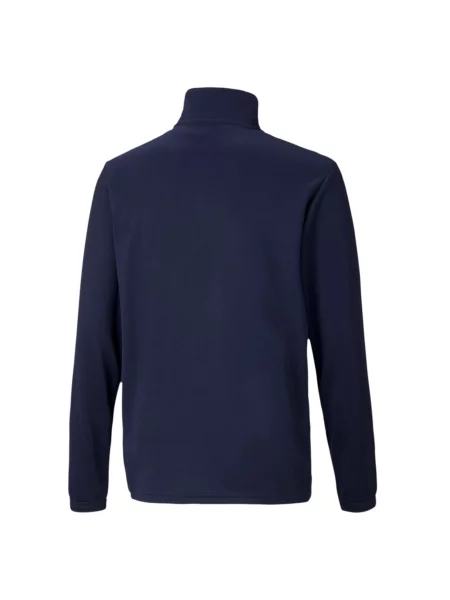 Bluza Puma Teamrise Z Zamkiem Jr Niebieska Dzieci biała