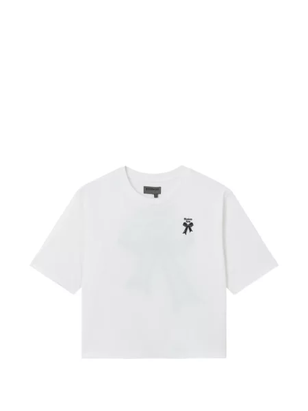 Koszulka Musium Div. z kokardką biała