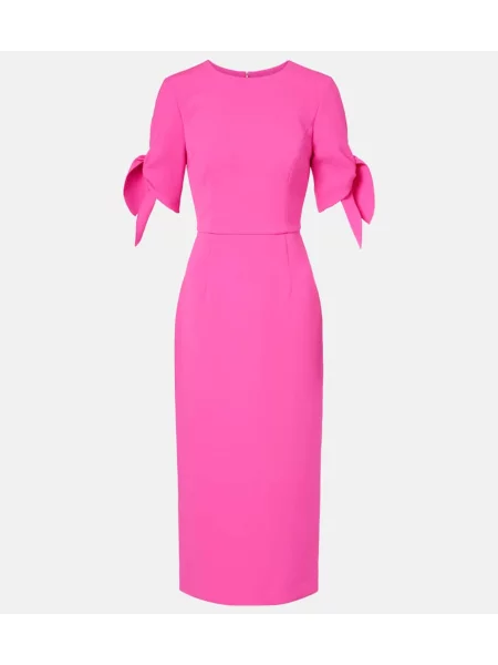 Sukienka koktajlowa Carolina Herrera garniturowa różowa