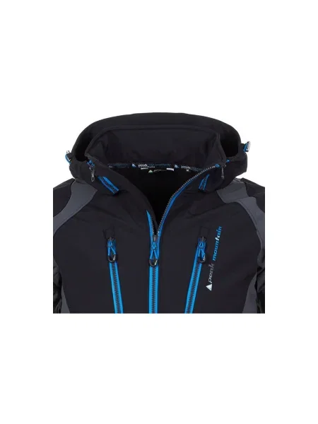 Geacă Peak Mountain softshell negru