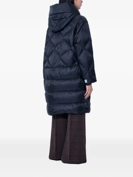 Palton Max Mara cu glugă albastru