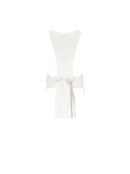 Kamizelka Elisabetta Franchi z dekoltem w serek beżowa