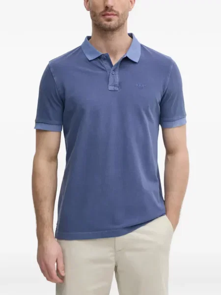 Tricou polo Joop! cu broderie albastru