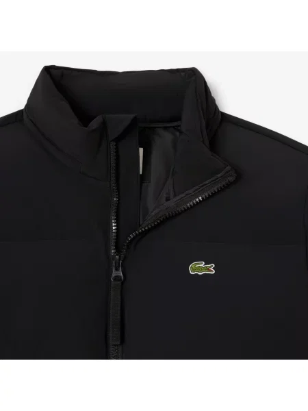 Lacoste Kurtka Puchowa Z Kapturem Odporna Na Wodę czarna