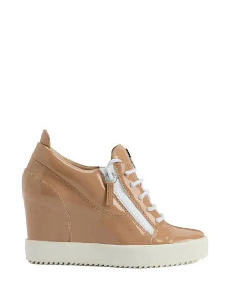 Sneakerși Giuseppe Zanotti din piele cu pană