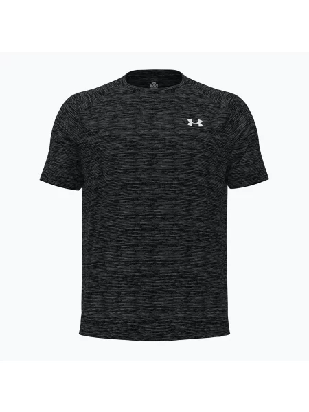 Tricou de antrenament pentru bărbați Under Armour Tech Textured Black/White alb
