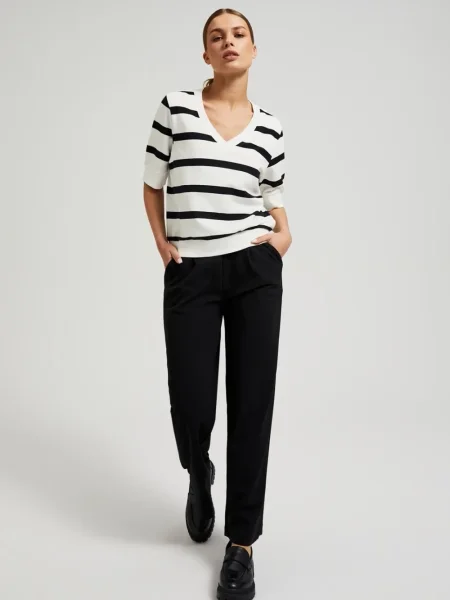 Hanorac Moodo cu dungi alb