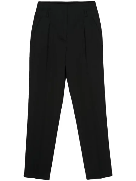 Плисирани панталон Max Mara черно