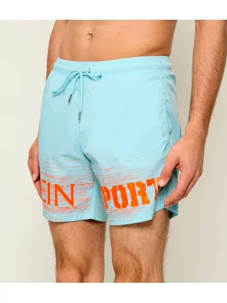Pantaloni scurți de sport Plein Sport albastru
