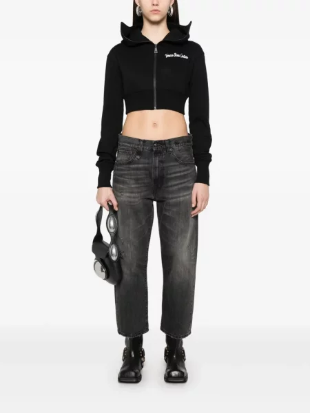 Hanorac cu glugă Versace Jeans Couture negru