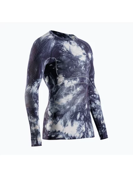 Termo mikina X-Bionic Energy Accumulator Wild LS tiedye x black/x white čierna