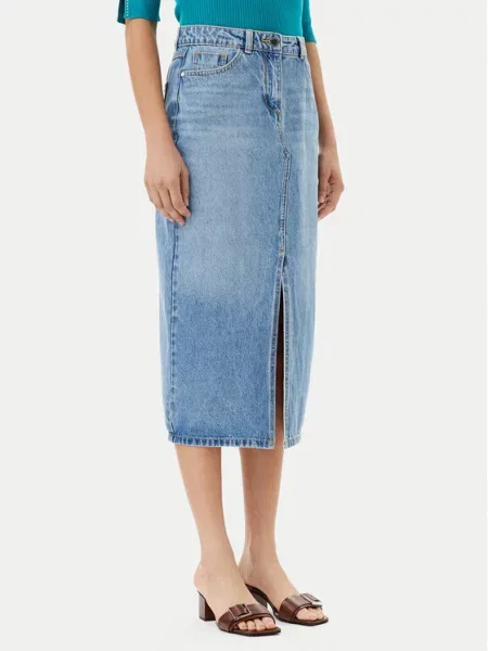 Morgan Джинсова спідниця Голубий