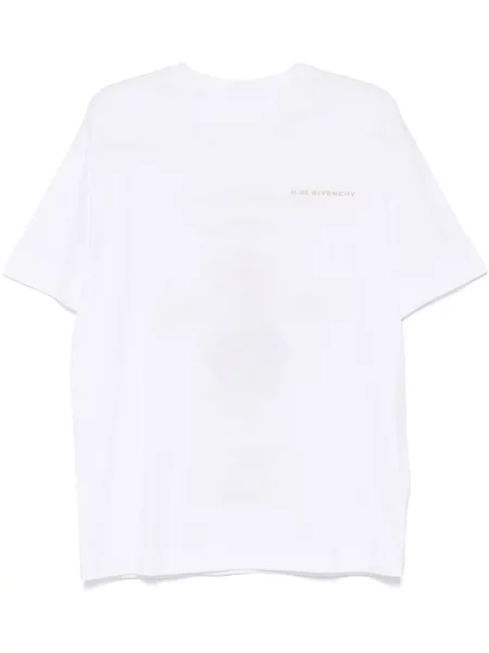 Tricou Givenchy cu broderie alb