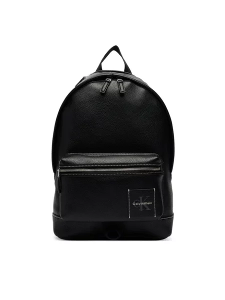 Plecak Calvin Klein Bold Pebble Round Backpack Black Universal czarny