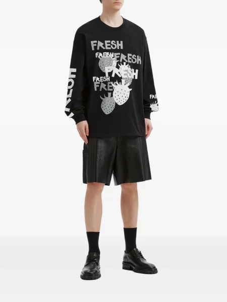 Lung tricou Westfall cu imagine negru