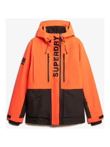 Kurtka Superdry Ultimate Freestyle Ski pomarańczowy S czarny