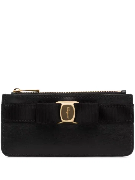 Portofel Ferragamo cu funde negru
