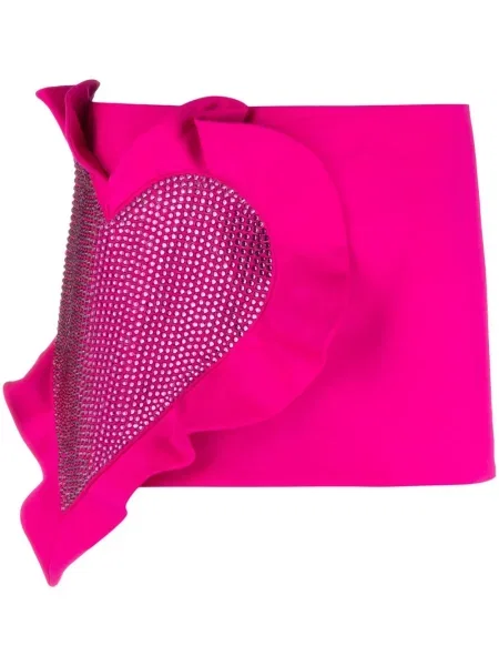 Mała mały spódnica mini Area w serca różowa