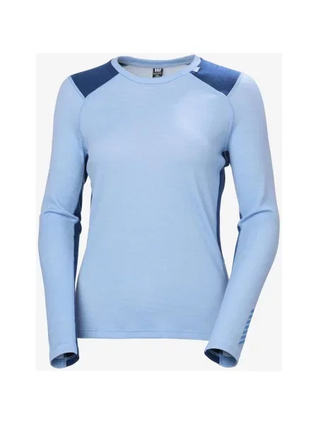 Koszulka termoaktywna Helly Hansen Lifa Merino Midweight Crew jasny ciemny XS niebieski