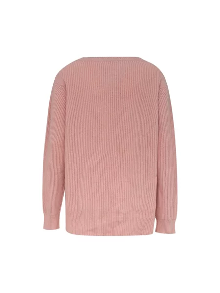 Sweter Malo z kaszmiru elegancki różowy