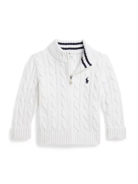 Polo Ralph Lauren kardigán detský biela