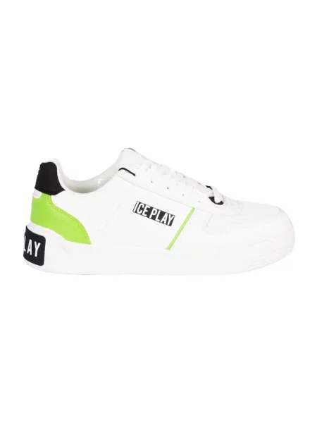 Sneakersy Ice Play skórzane białe