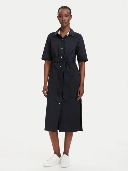 Barbour Sukienka koszulowa Sloane Granatowy niebieska