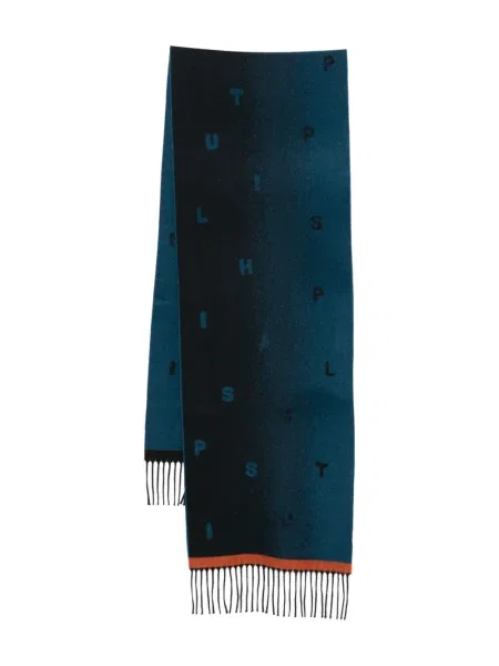 Fular Paul Smith din jacard albastru
