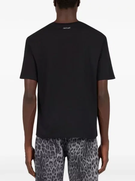 Tricou Roberto Cavalli cu imagine negru