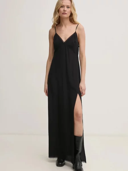 ZADIG&VOLTAIRE rochie de matase maxi evazati negru