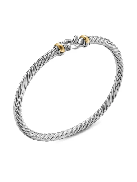 Brăţară David Yurman argintiu