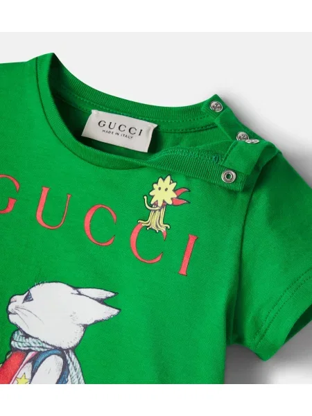 Gyerek póló Gucci zöld