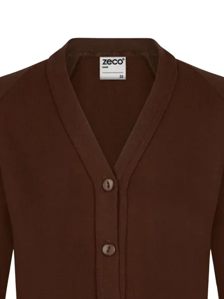 Kardigan dziecięcy Zeco Schoolwear brązowy