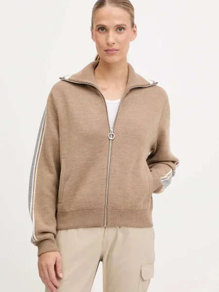 Fusalp cardigan din amestec de lână Benada bej