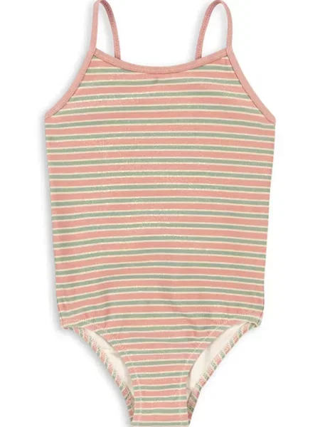 Konges Sløjd Детски цял бански BOWWOW SWIMSUIT бежово