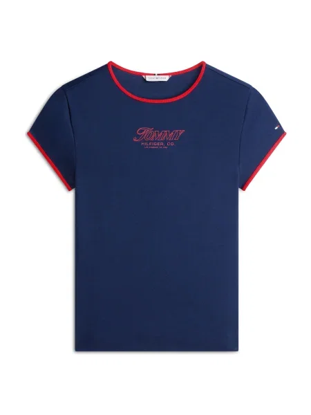 TOMMY HILFIGER Tricou bleumarin roșu