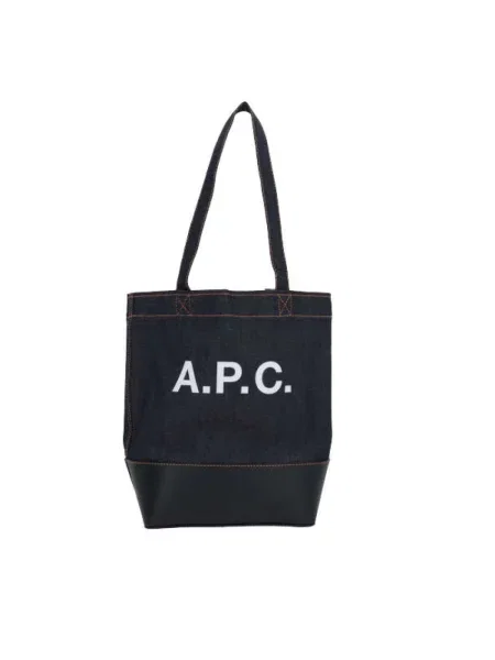 A.P.C. torba tote axel granatowy niebieska