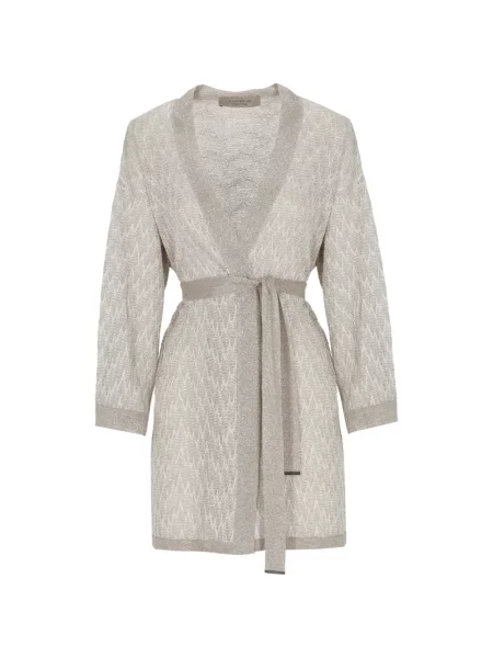 Cu centură cardigan D.exterior gri