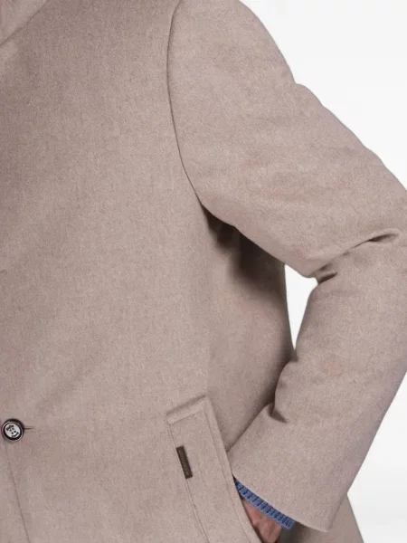 Palton Moorer din cașmir cu un singur rând de nasturi
