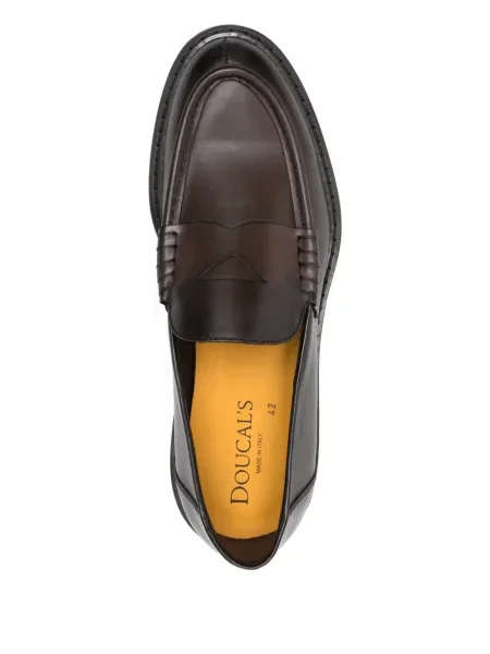 Pantofi loafer Doucal's din piele maro