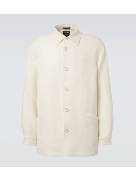 Geacă Zegna de lână alb